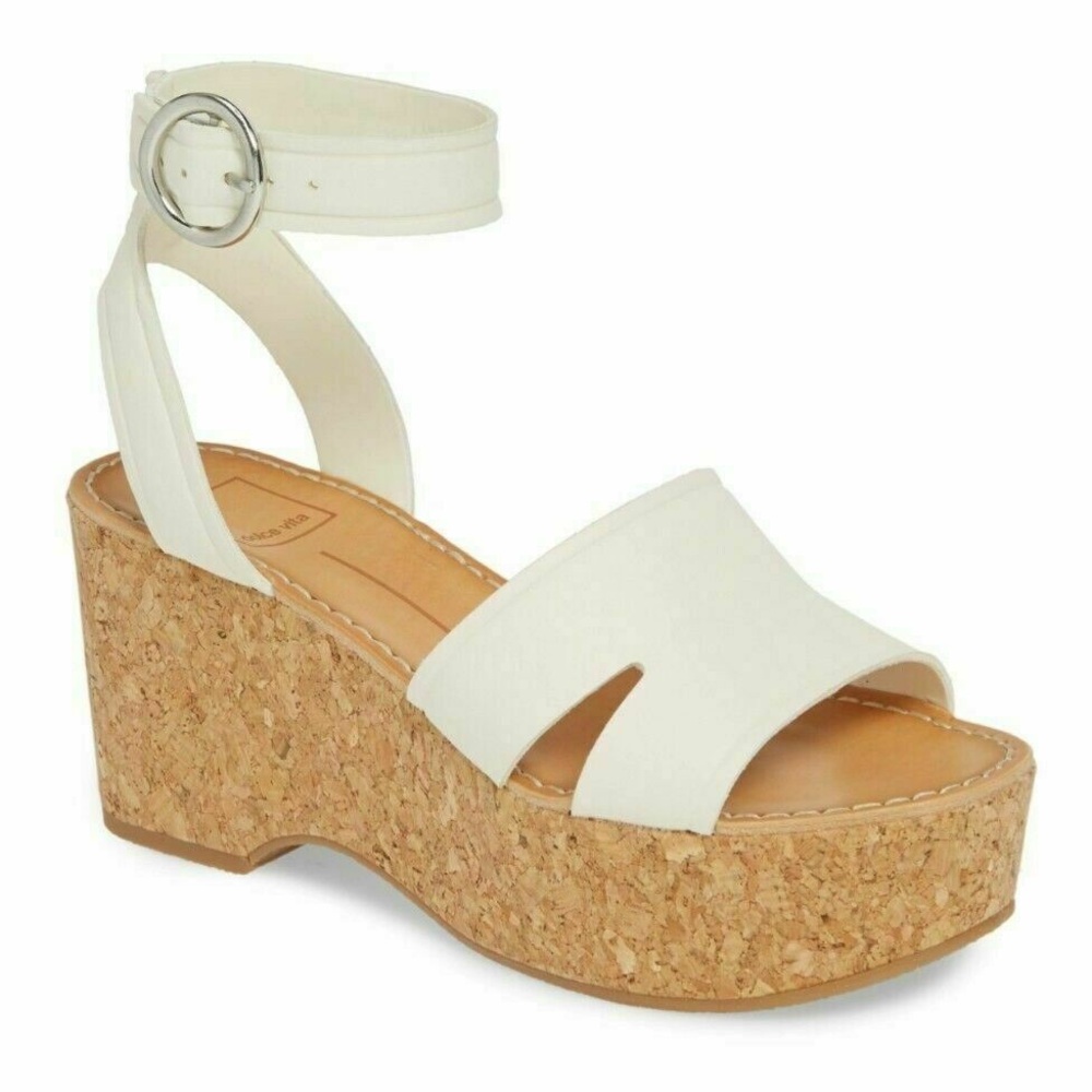Dolce Vita Linda Cork Wedge Platform Sandals